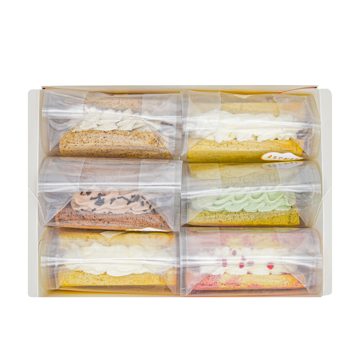 送料無料：もちもち小麦シフォンケーキ「モフォン」アソートセット【6個入】【冷凍便】
