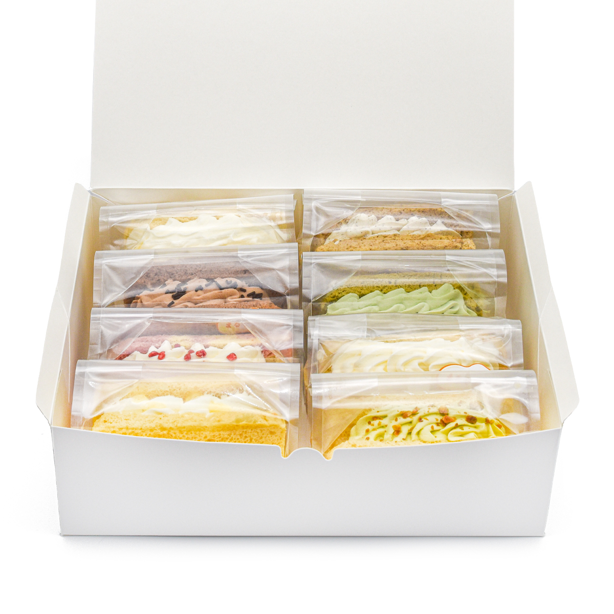 【送料無料】もちもち小麦シフォンケーキ「モフォン」アソートセット【8個入】【冷凍便】