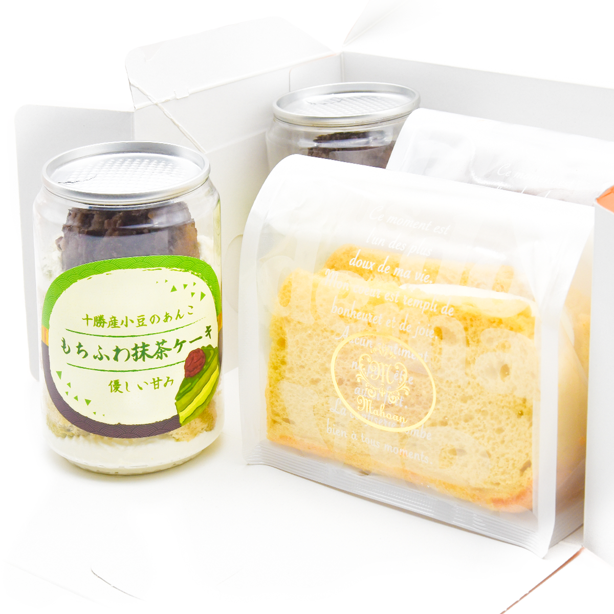 NEW【送料無料※沖縄除く】抹茶ケーキ缶250mlサイズ【2個入】・モフォン【2個入】【冷凍便】